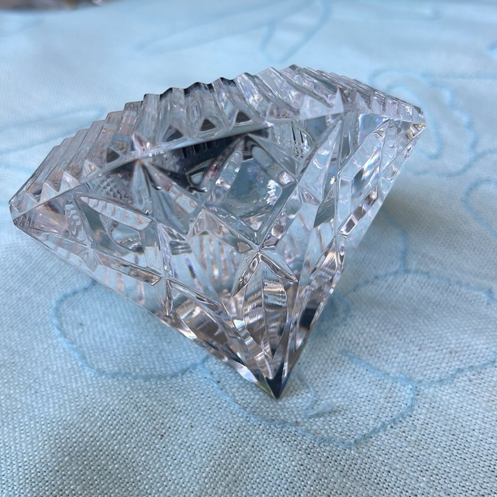 Vintage Waterford Diamond Clock with Starburst Design stamped - Picture 5 of 10